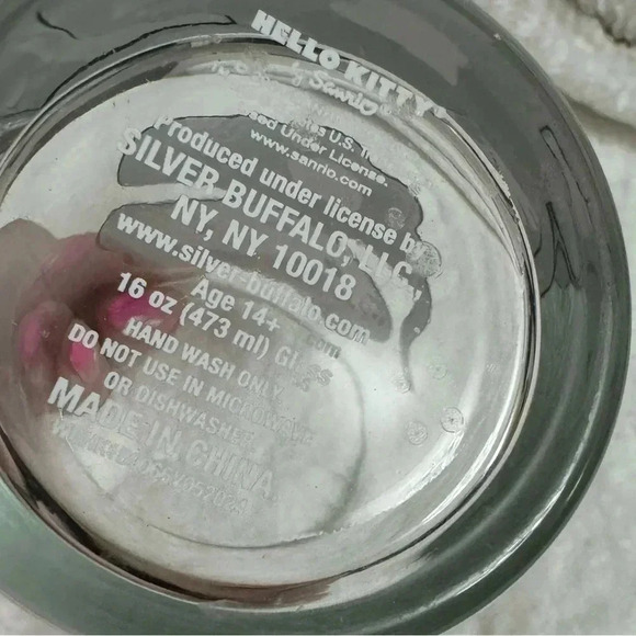 Viral Hello Kitty Halloween Glitter Bow Pink Glassware Cup NEW Tik Tok Sparkle - Picture 10 of 11